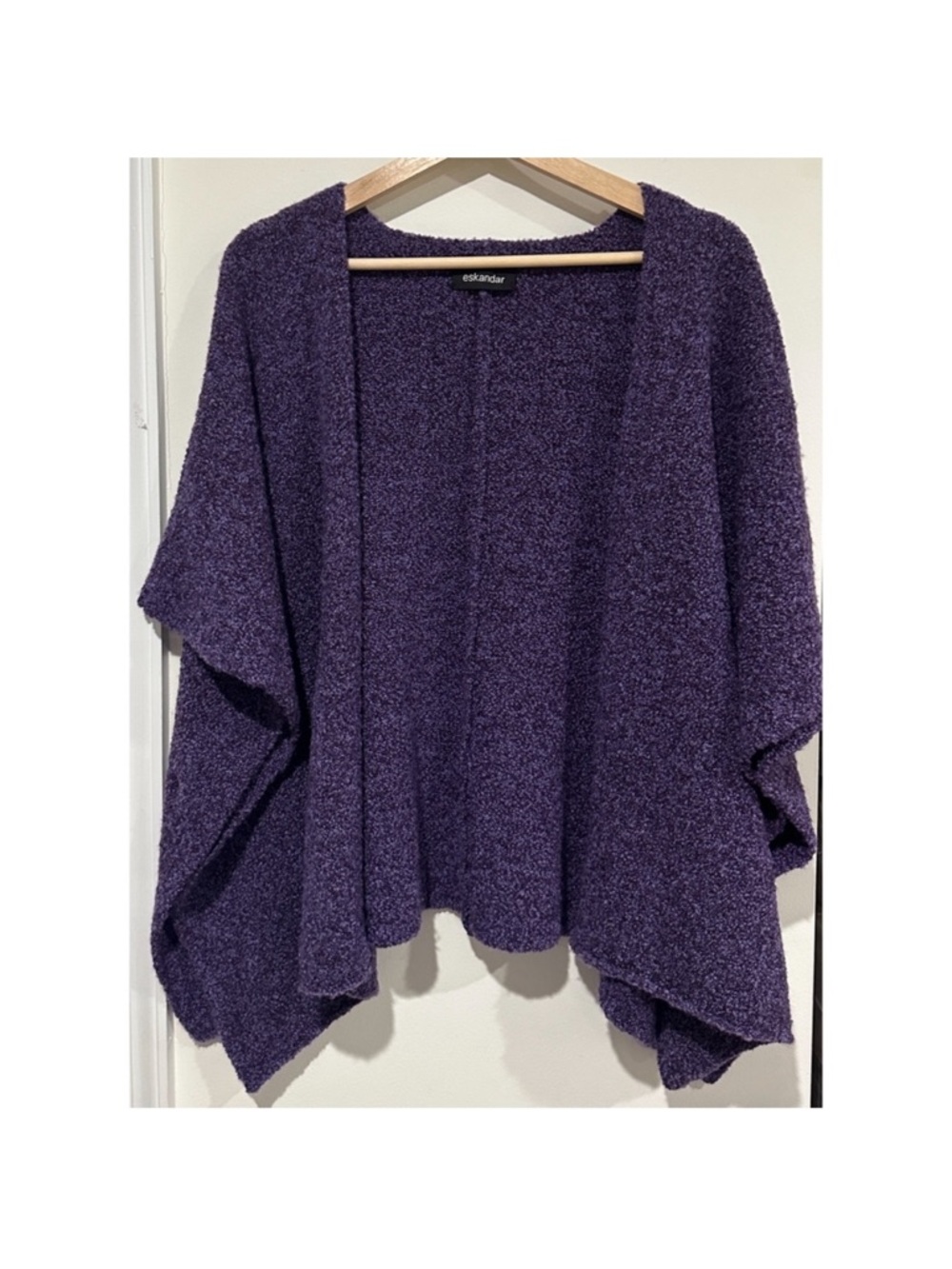 Eskandar Open Front Kimono Cardigan One Size Fits All.